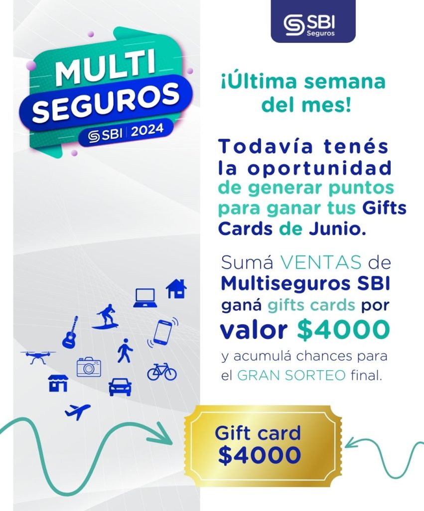 Comunicado oficial SBI generá puntos para ganar gif cards