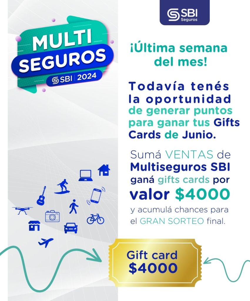 Comunicado oficial SBI generá puntos para ganar gif cards