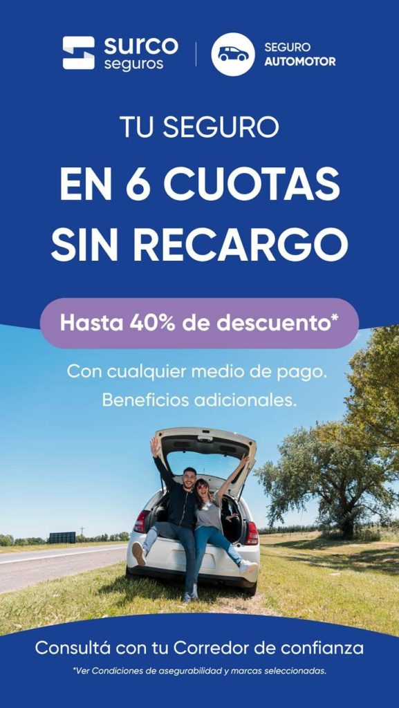 ¡6 CUOTAS SIN RECARGO y hasta 40% de descuento con Surco Seguros!